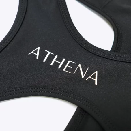 Diana Built-In-Bra Crop Top (Black) - Image 3