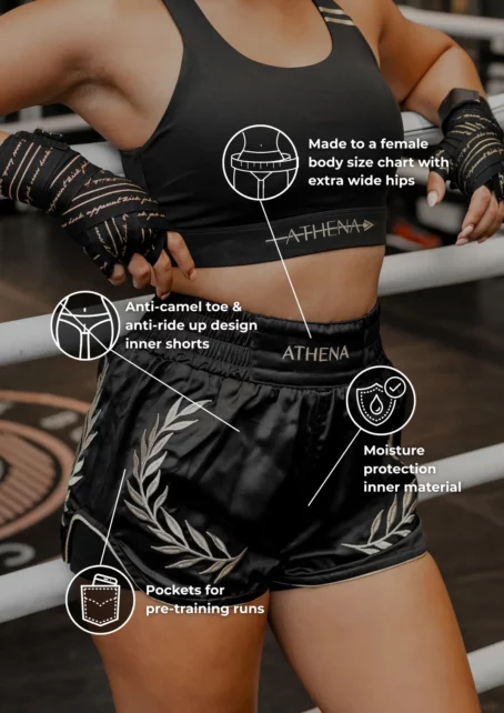 Athena MT Shorts (Crimson) - Image 3