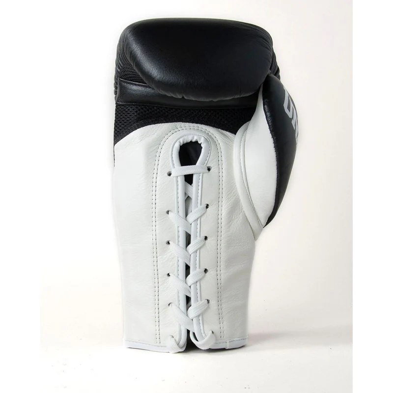 Cool-Tec Lace Up 3 Tone Boxing Gloves - Black, White & Red - Image 4