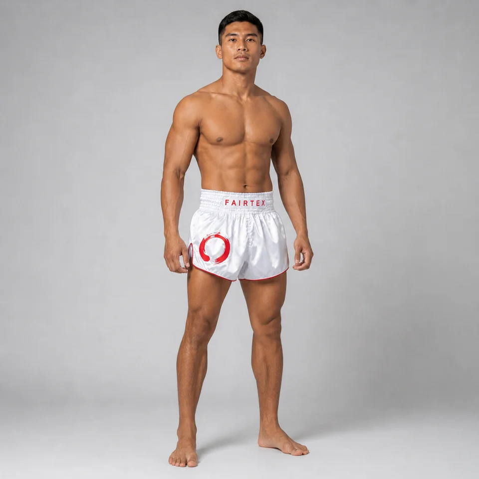 Fairtex Muay Thai Shorts - "Enso White" - Image 5