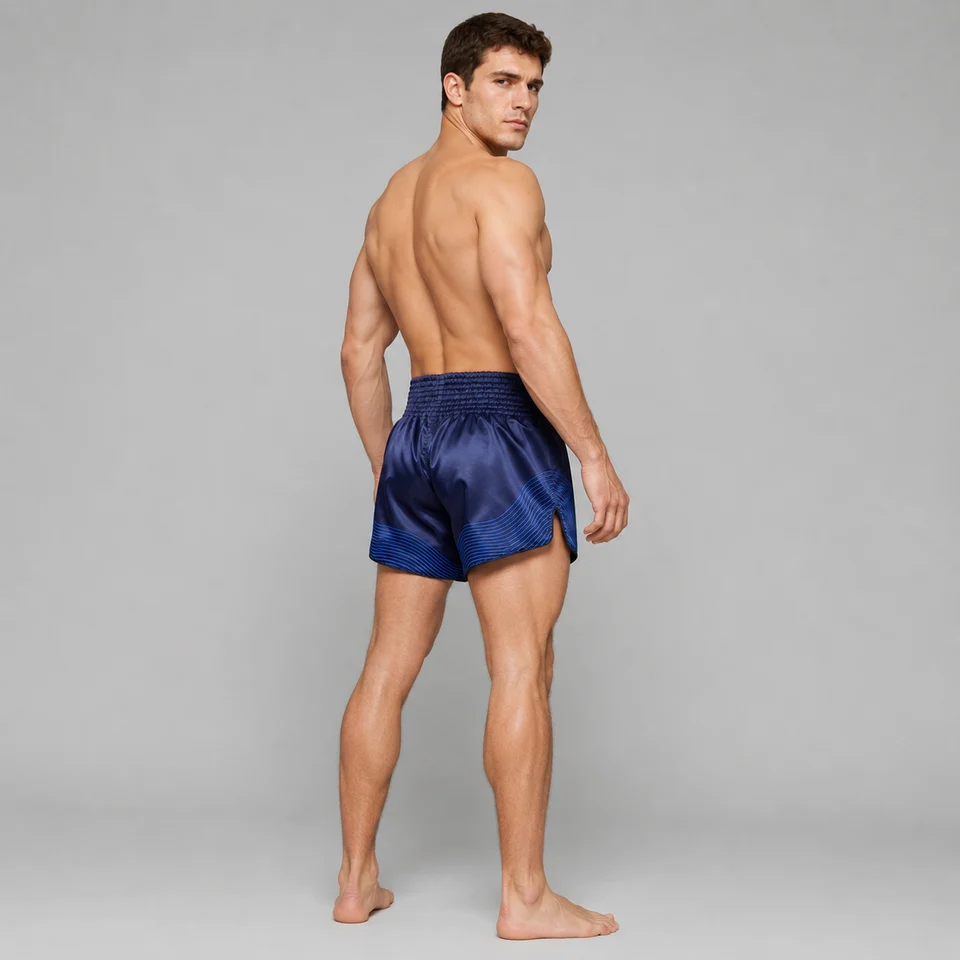 Fairtex Muay Thai Shorts - "Blue Ocean" - Image 4