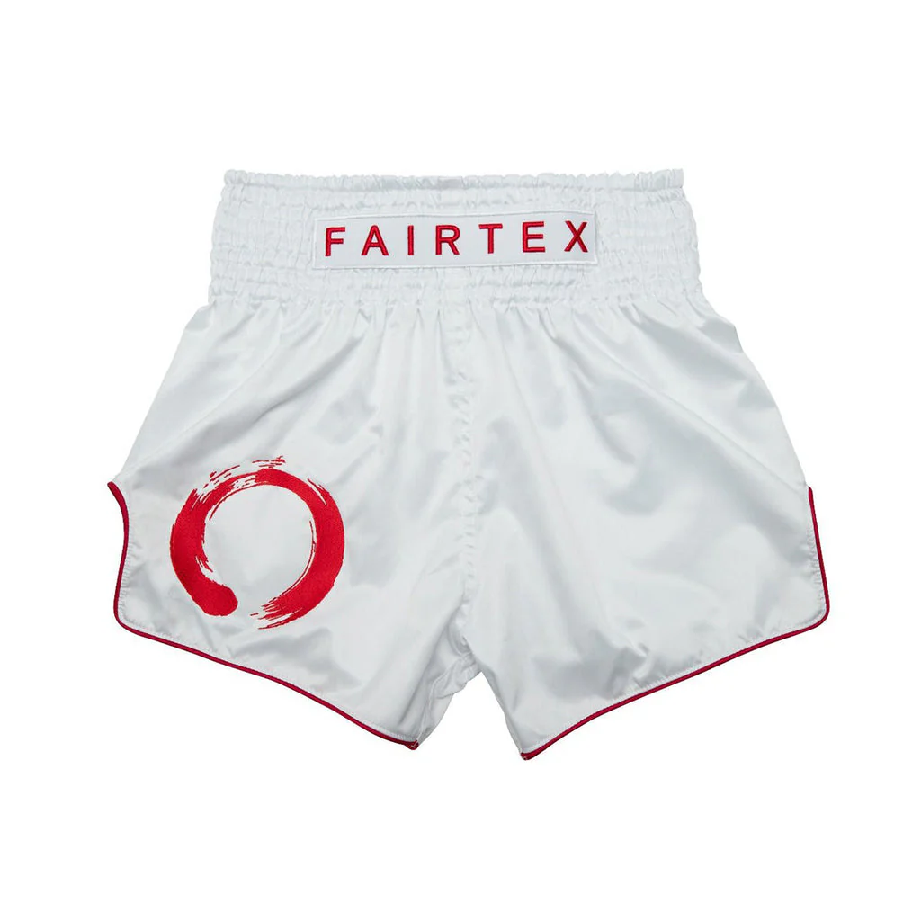 Fairtex Muay Thai Shorts - "Enso White"